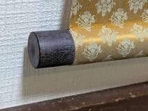 真作】掛軸 禅語掛軸 草書揮毫の一幅 洛書揮毫 禅の境地を説く墨蹟