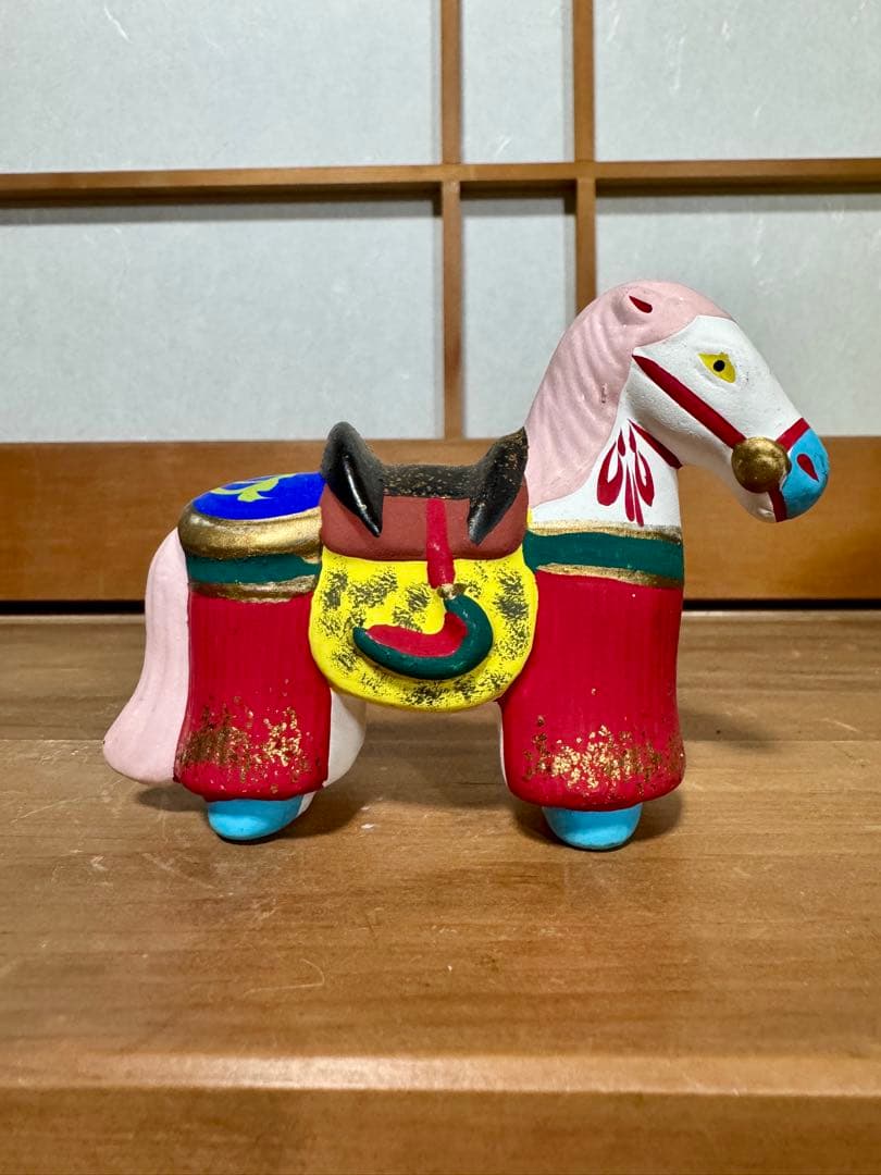 伏見人形 飾馬 午 干支人形 郷土玩具 京都 民藝 伝統文化 芸術 古道具