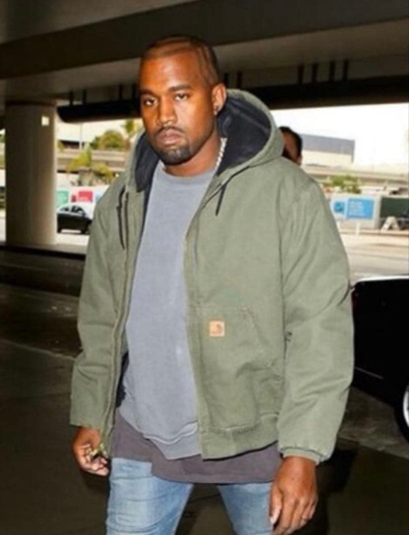 Carhartt アクティブジャケット J25 MOS 革パッチ モスグリーン