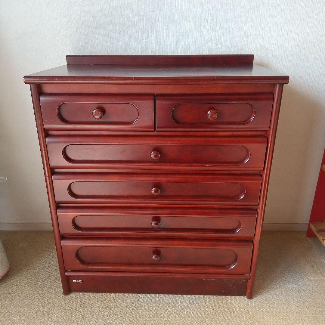 カリモク　オールド家具　5段チェスト カリモク オールド家具 5段チェスト カリモク オールド家具 5段チェスト