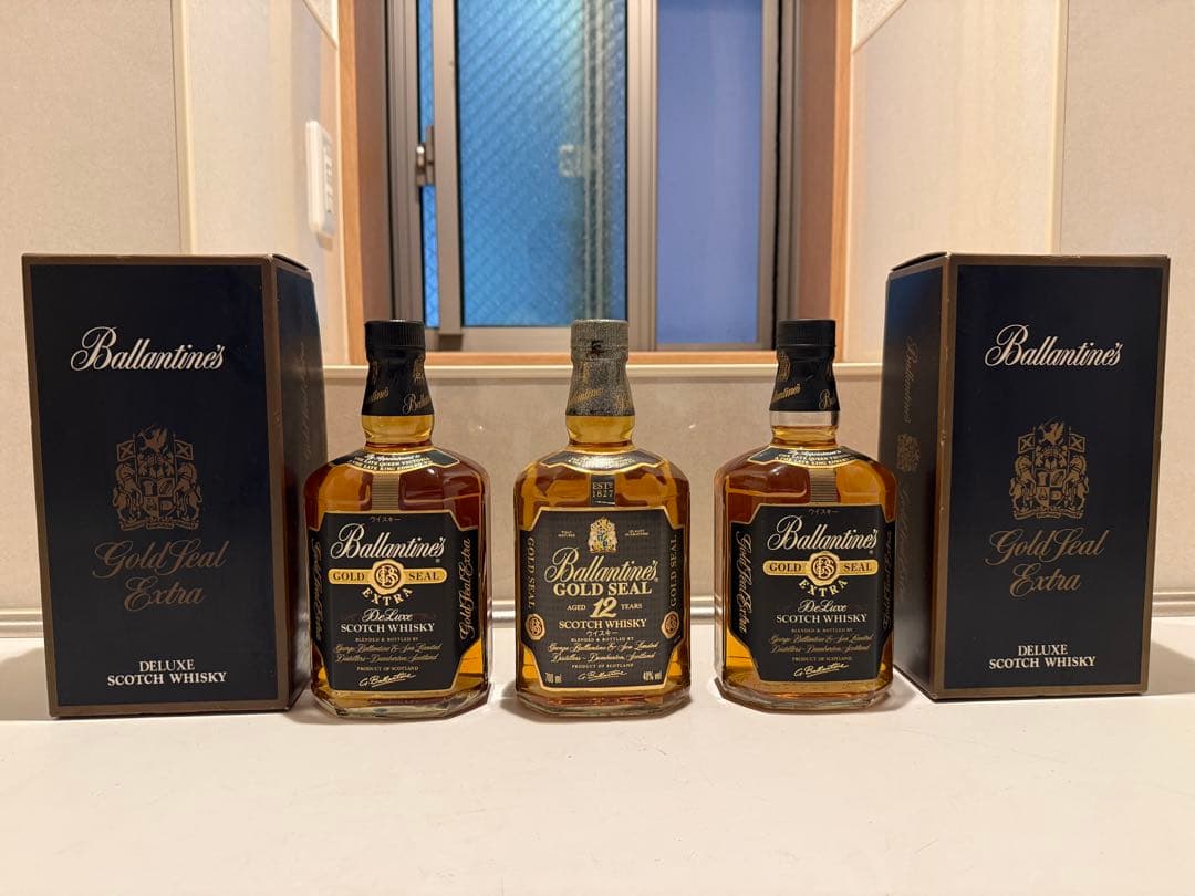 Ballantine's Gold Seal 2点　12年 1点ウイスキー 古酒 ボトル☆レトロ☆古酒☆1980年代リリース☆免税店終売品