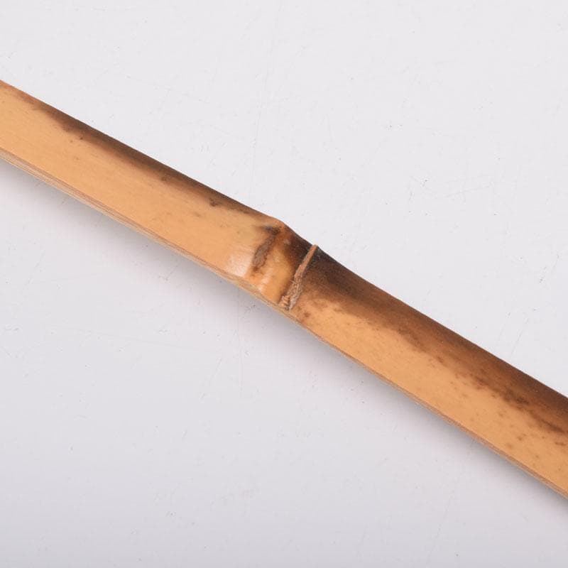 茶道具 宗竹作 茶杓 銘「唐錦」 前大徳 福本積應書付 共筒共箱 C 8442