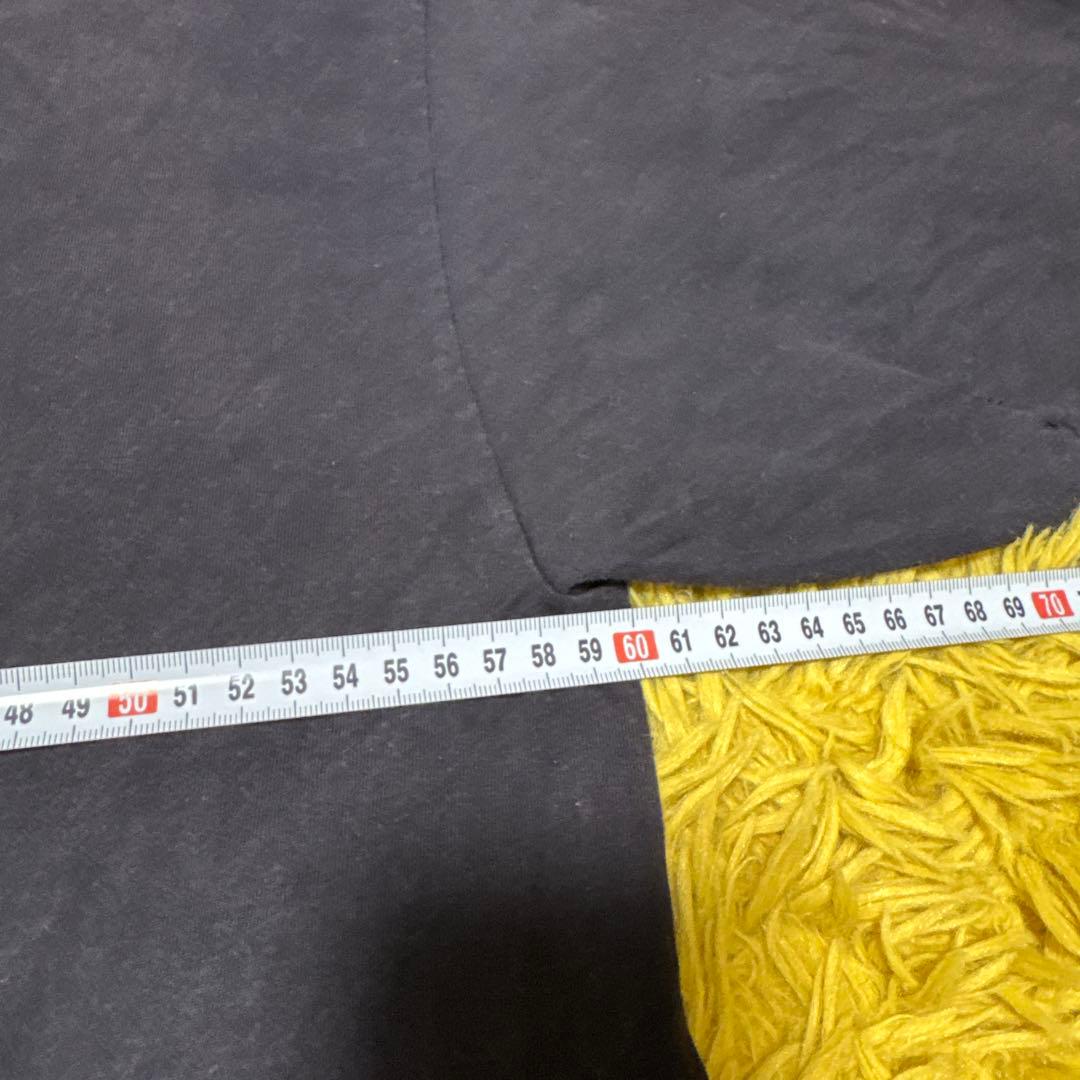 80sヴィンテージミッキーマウスフェイスTシャツ黒XLフェードdisney