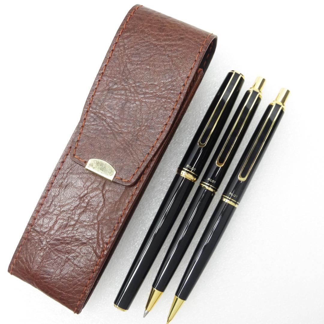 未使用 PILOT 14K 万年筆 ボールペン シャープ ケース付き 4点セット Yahoo!オークション -「パイロット万年筆 14k」の落札相場・落札価格