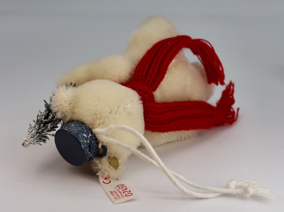 Steiff 1999 CHRISTMAS-TREE SNOWMAN WHITE