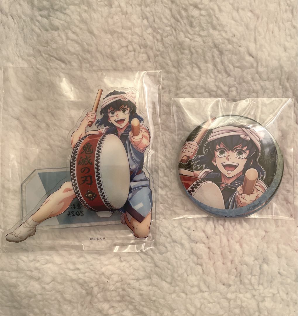 鬼滅の刃 阿波踊り 缶バッジ アクリルスタンド 嘴平伊之助 - メルカリ