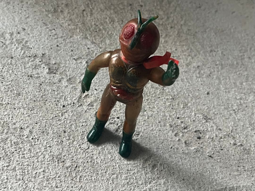 ポピー 仮面ライダー ソフビ 改造人間 仮面ライダー スケルトン クリア