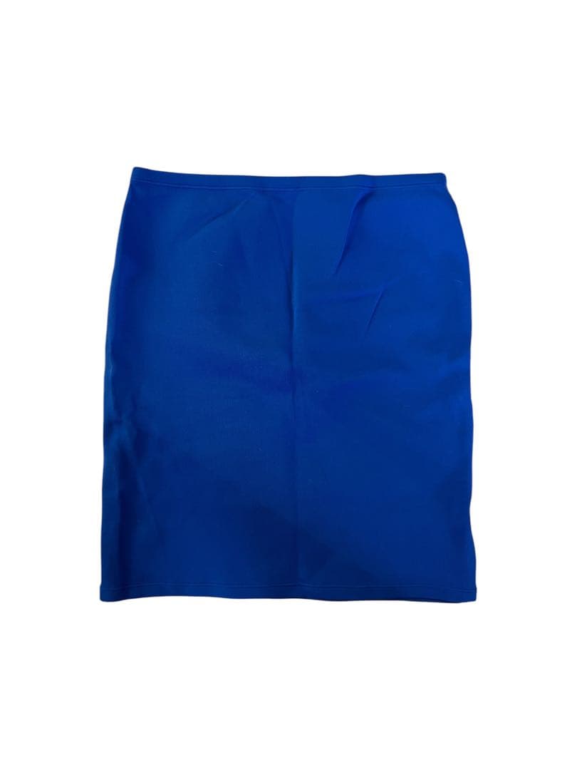 miu miu ストレッチ ナイロン スカート 青 40