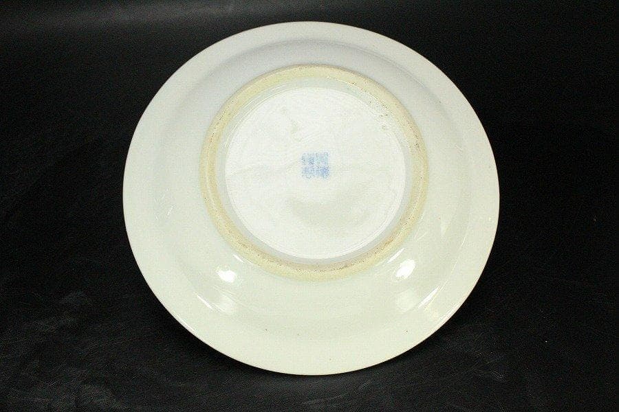 中国美術 青花 纏枝蓮花紋 花盆 盆盤 景徳鎮製 款