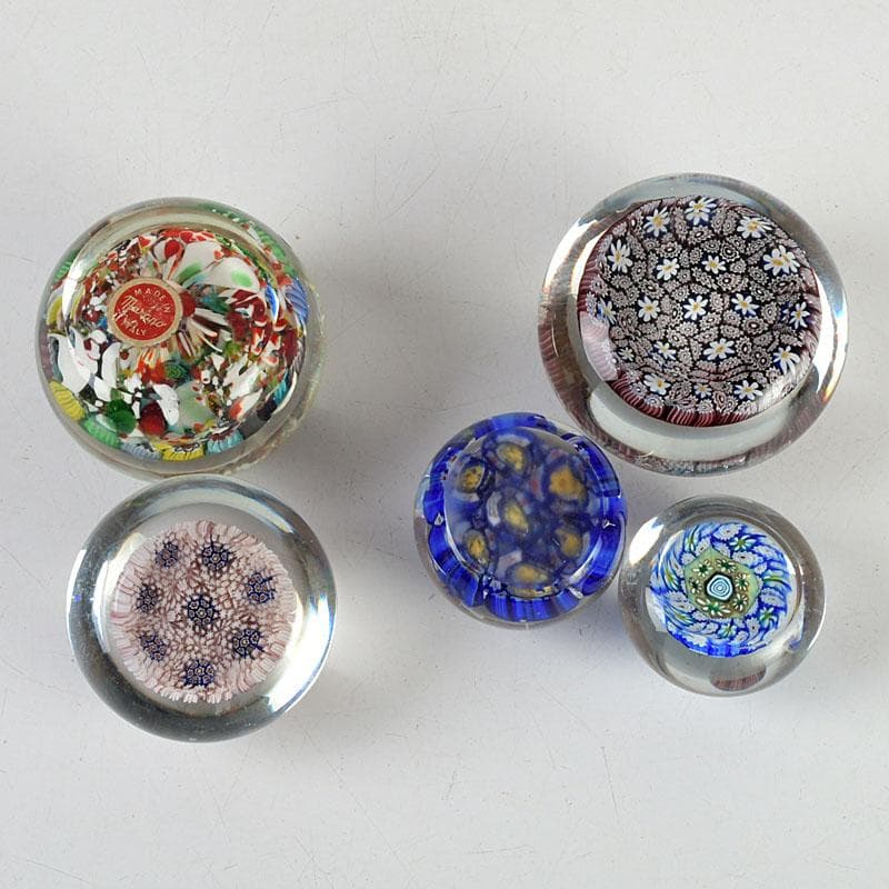 ムラーノガラス ベネチアンガラス ペーパーウェイト 5点まとめて V