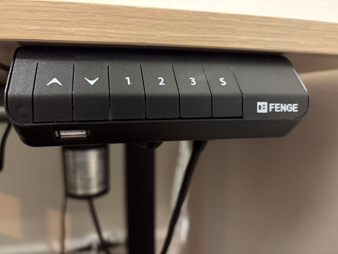 【oooRUoooさま専用】FENGE 電動昇降デスク ナチュラルウッド