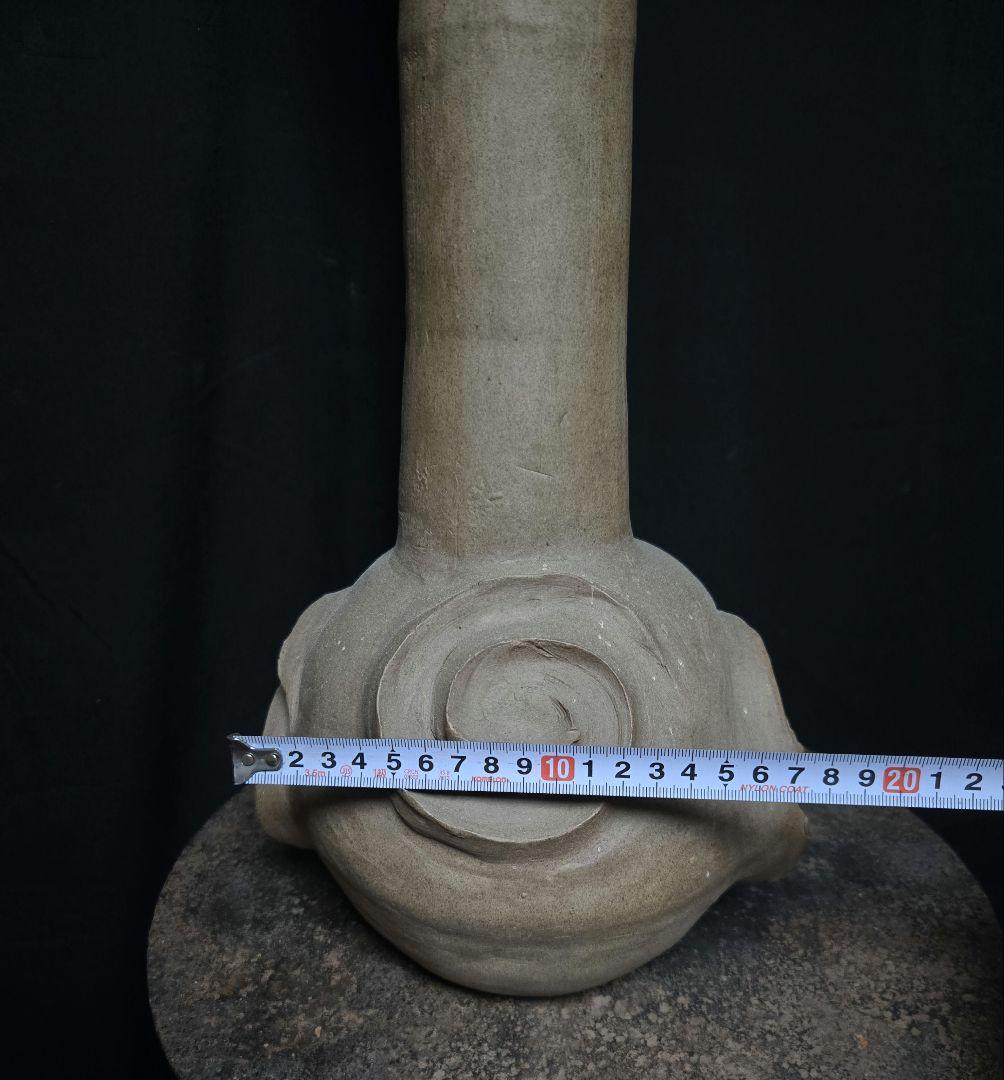 一部欠けあるもスペシャル陶器のオブジェ インテリアに渦巻き模様約40cm