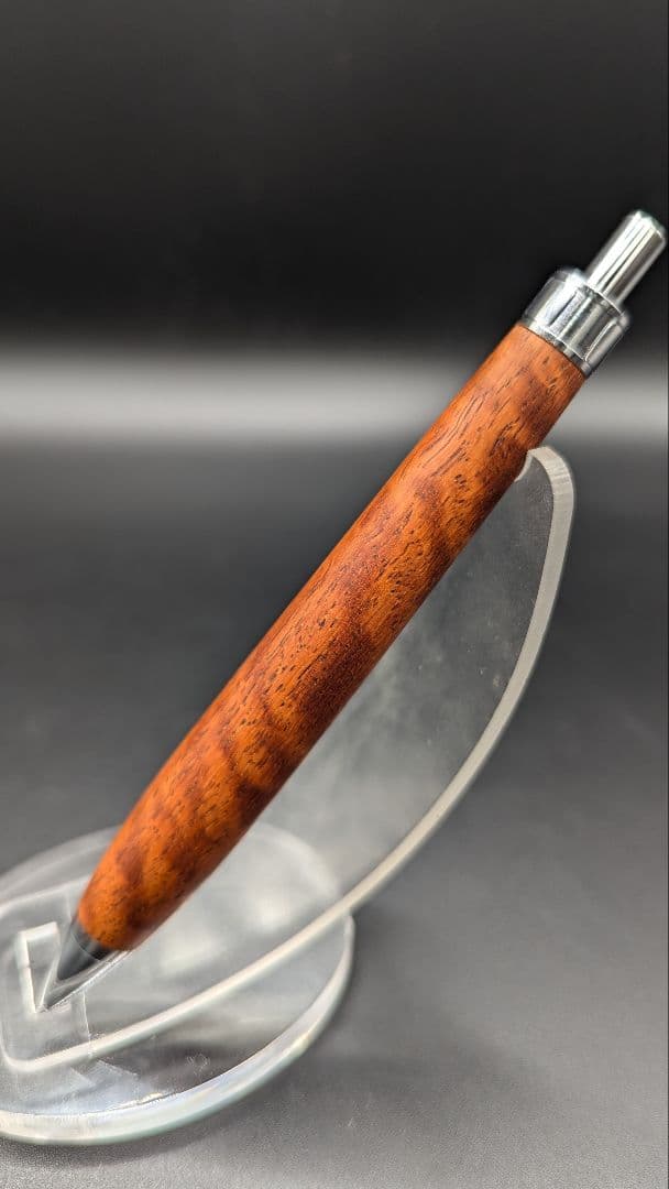 445ペン工房翌檜 極上 花梨 マイクロカーリー 虎杢 木軸シャーペン 2025年