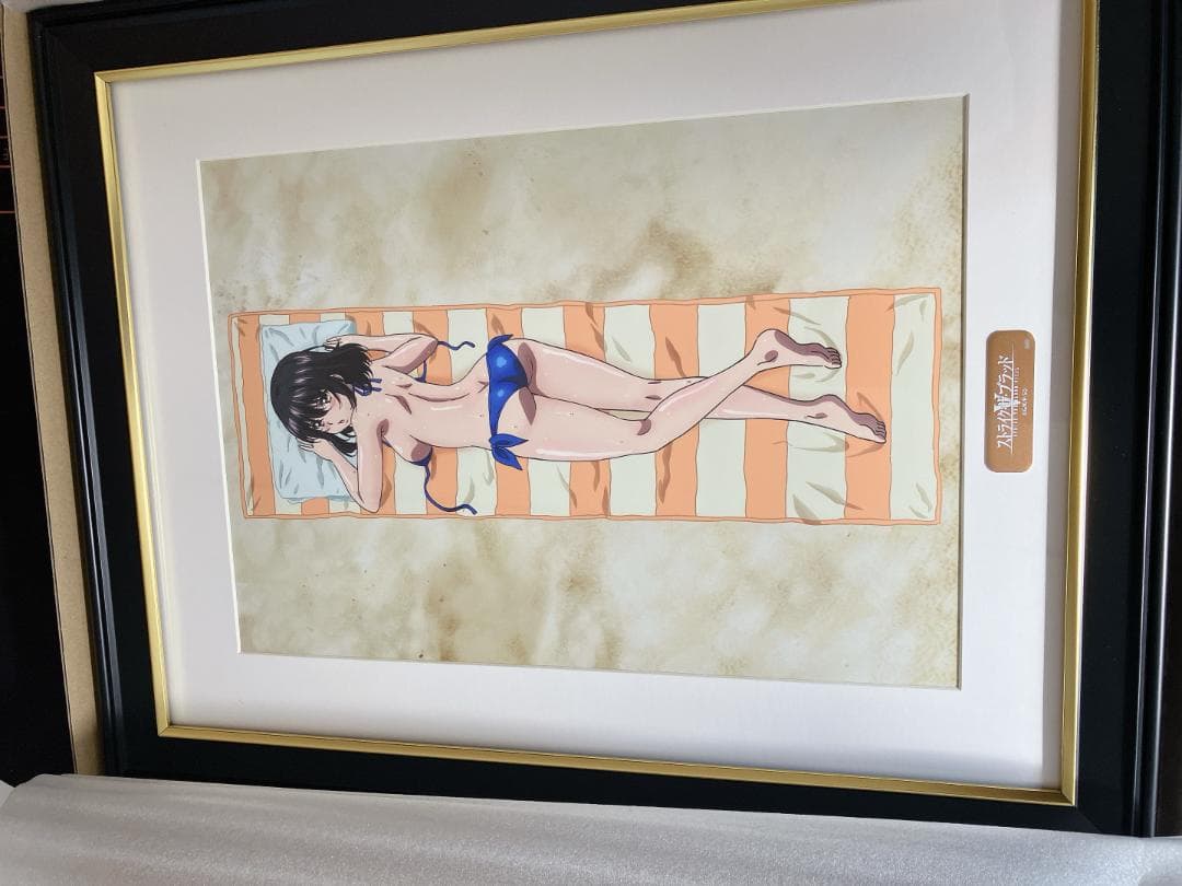 ストライク・ザ・ブラッド メモリアルアート 姫柊雪菜 浜辺でサンオイル受注生産