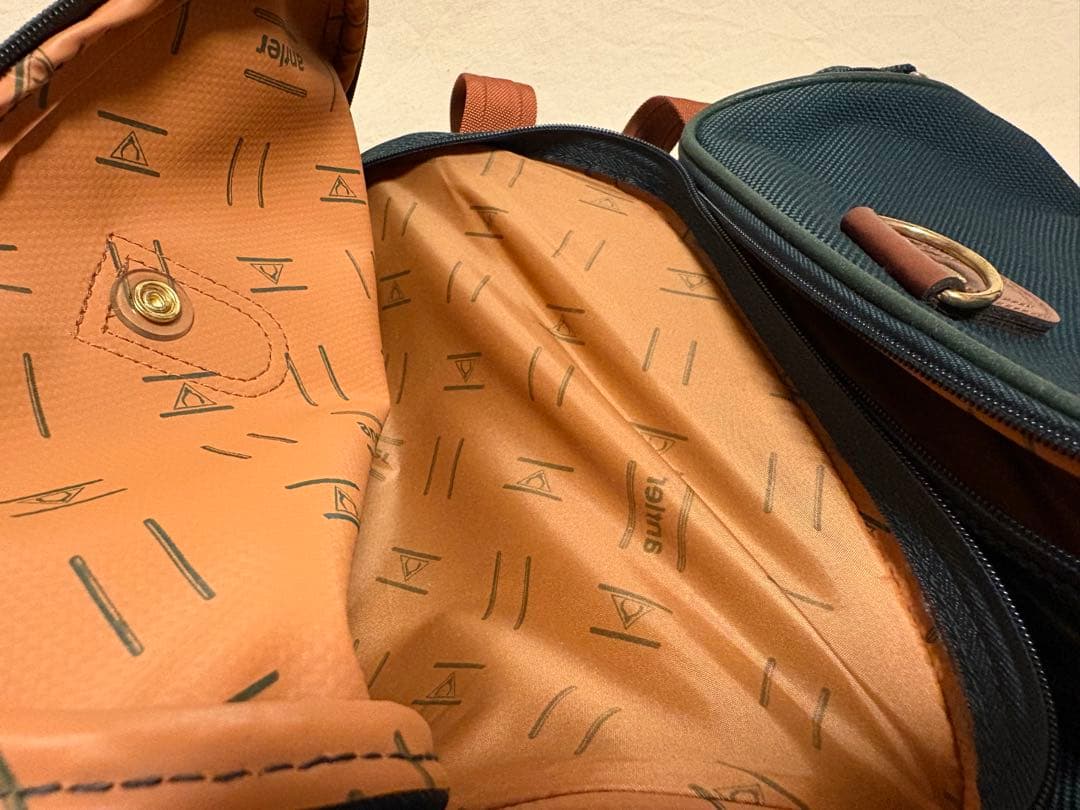 antler】英国ブランド アントラー ボストンバッグ ショルダー 鍵付き