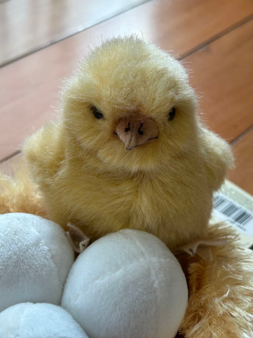 ケーセン、雌鶏、ひよこ＋ファンシー系巣のぬいぐるみ