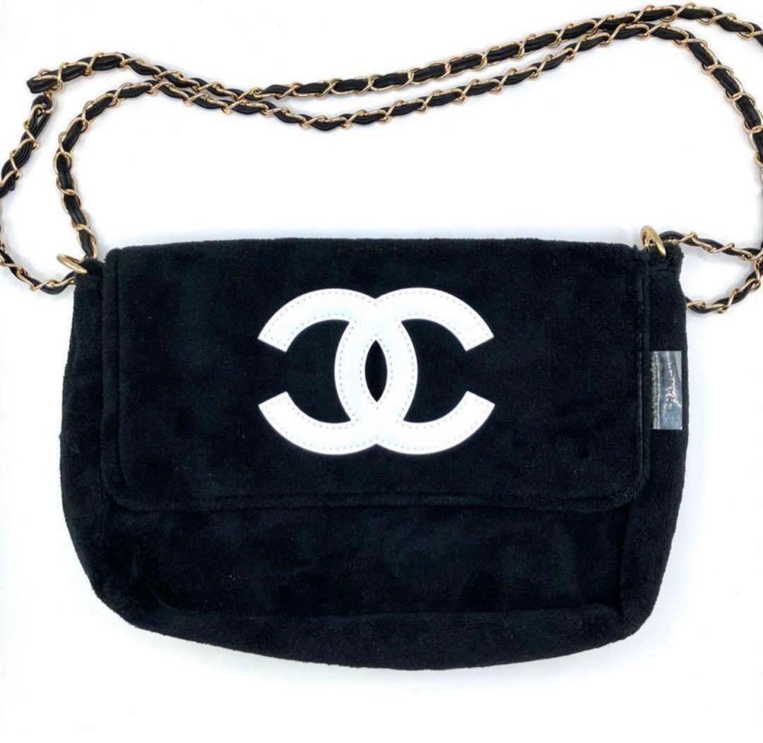 CHANEL ショルダーバッグ　パイル　チェーン　ノベルティ