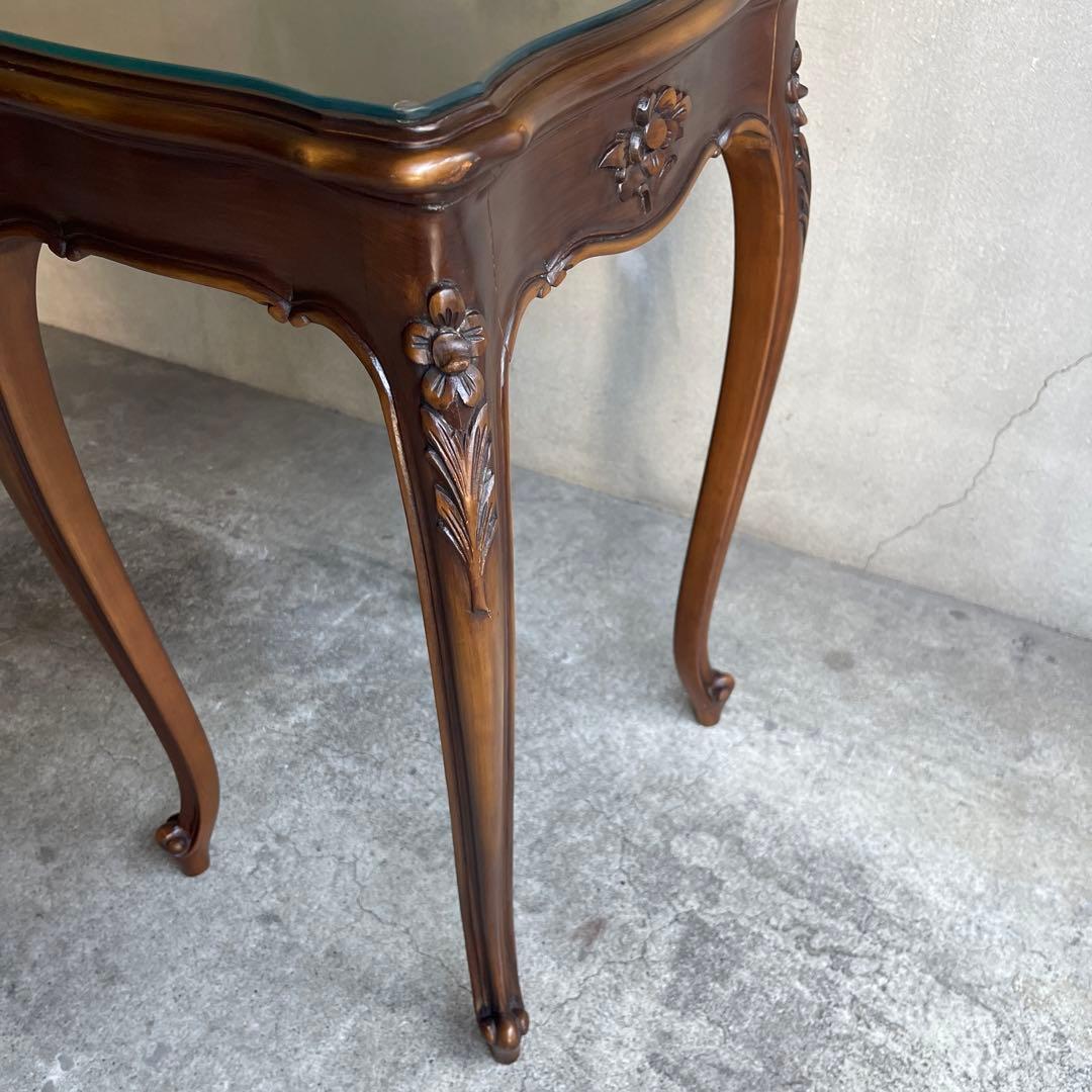 カリモク家具最高峰 ドマーニ ルイ15世 ネストテーブル 大 サイドテーブル