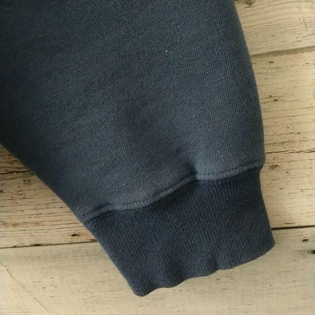 希少カラー☆ステューシー 刺繍 パイルロゴ アーチロゴ パーカー M～L相当 紺