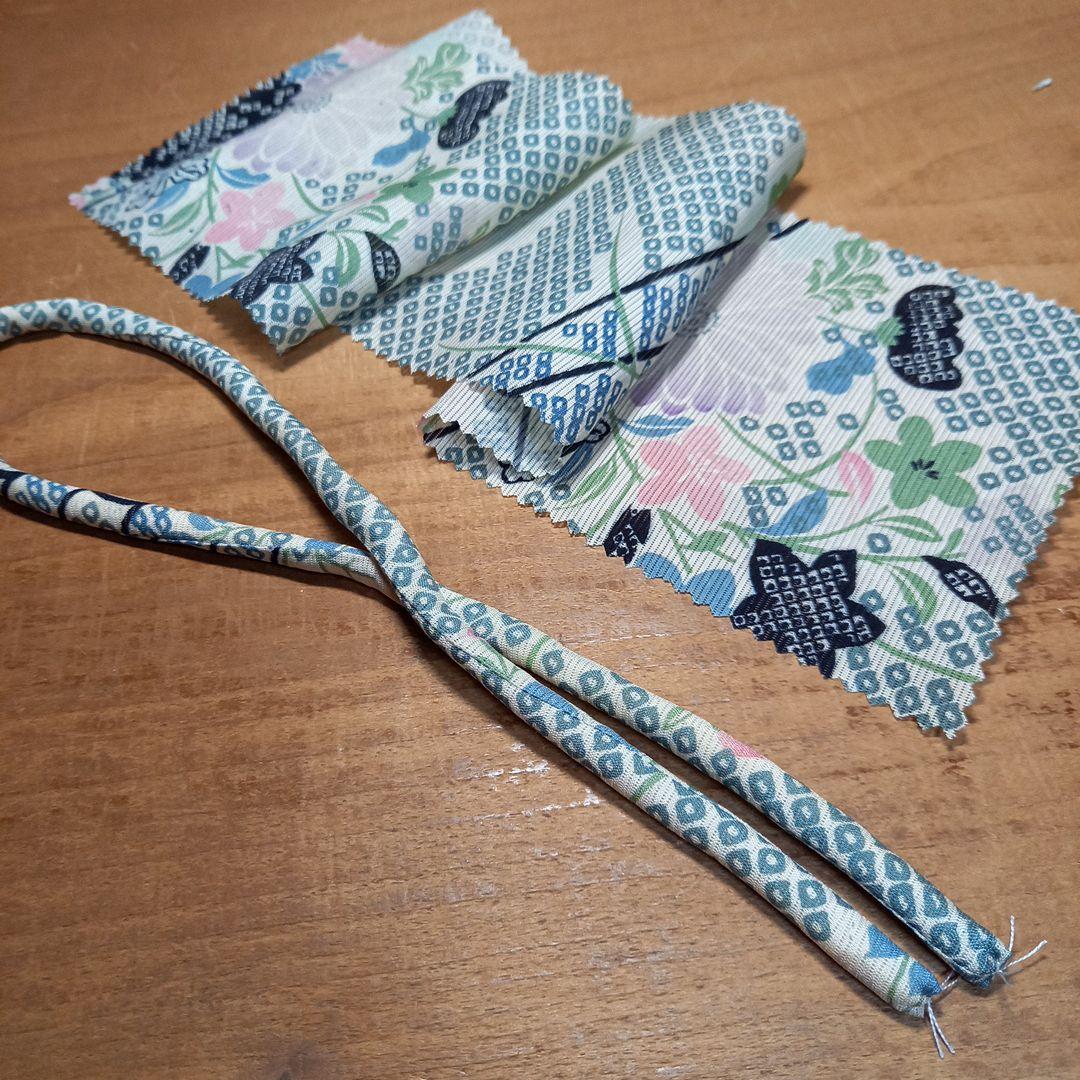 市松人形 12号 単衣 着物襦袢 作り帯 帯締め帯揚げ 正絹 絽 ドール ビスク