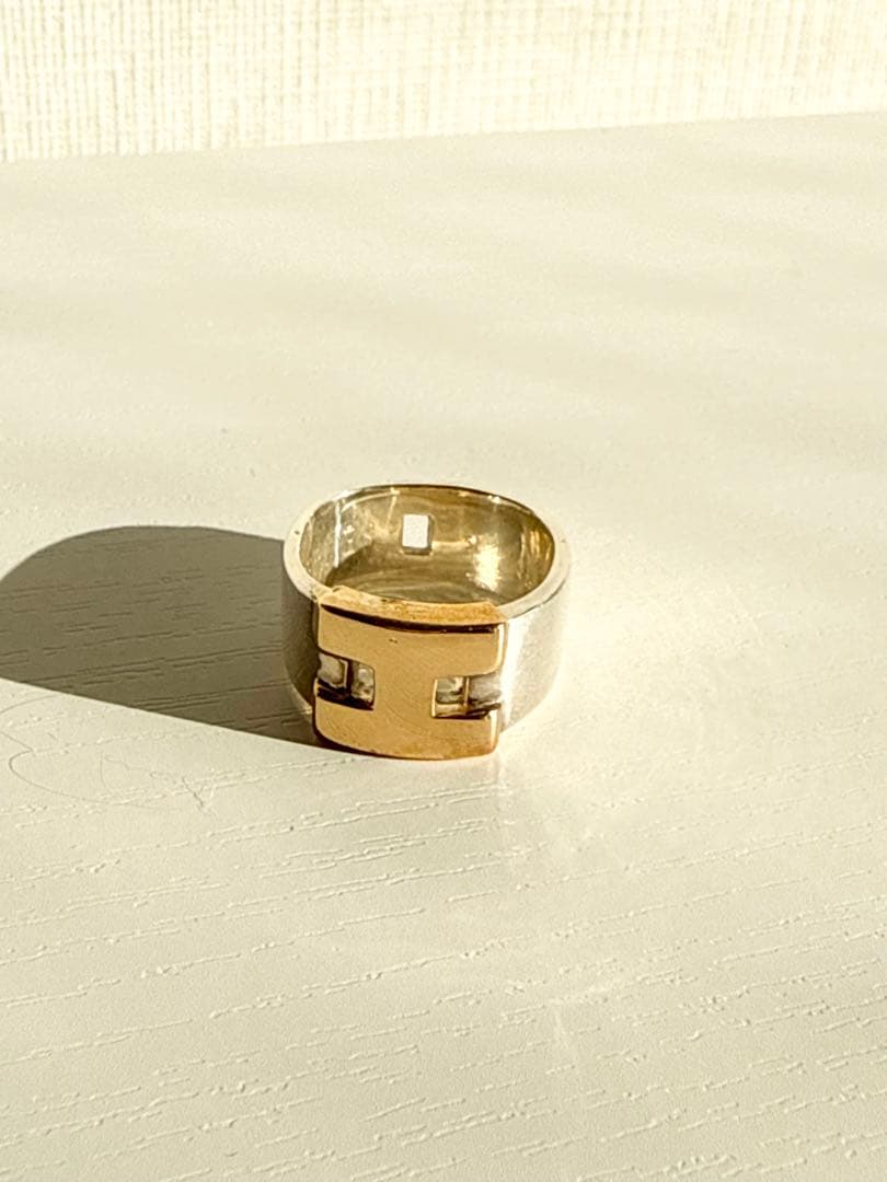 Hermes　エルメス　ヘラクレス　リング　コンビ　925×K18　51 10号