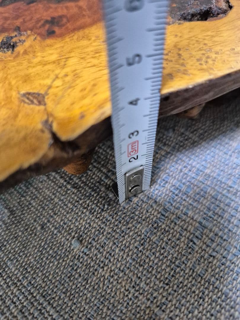 約2.1㎏ 花梨 瘤杢 天然木 花台 敷板 香台 盆栽台