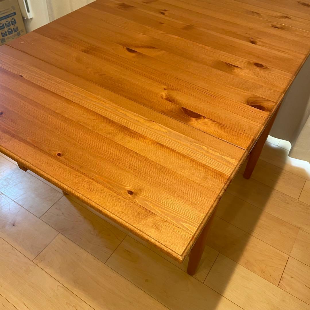 【廃盤品】IKEA INGATORP インガートルプダイニングテーブル　天然木