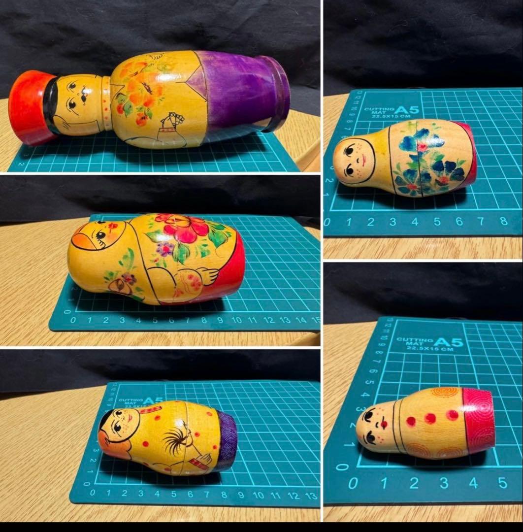 レア‼️ソビエト ノリンクス社 親子マトリョーシカ5組 長期保存、現状