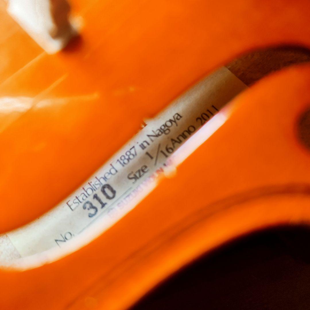 【良材美杢】スズキ No.310 1/16 バイオリン 2011