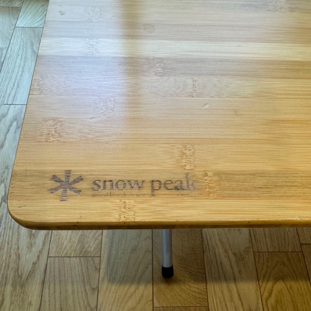 ジャンク品】スノーピーク ワンアクションローテーブル竹LV-100T