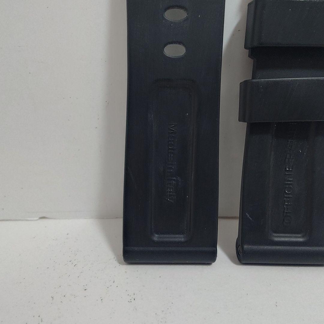 パネライ 腕時計 ベルト 替えベルト ラバーベルト ストラップ 純正 24mm