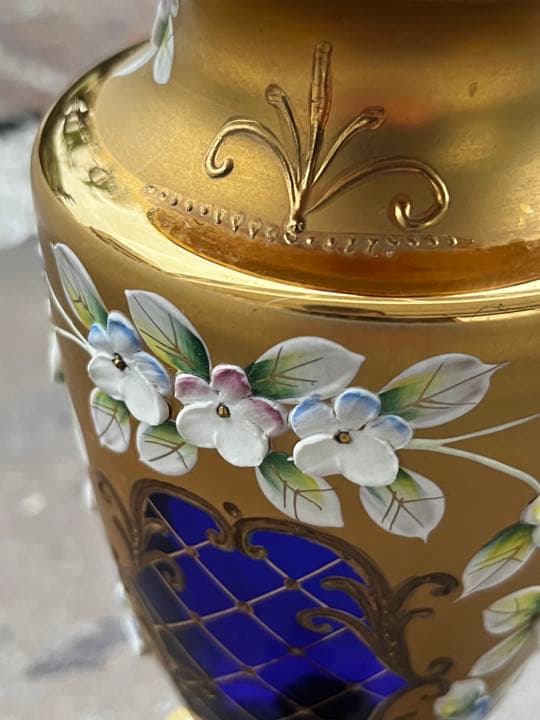 ボヘミアングラス エーゲルマン 「ハイエナメル」花瓶 - メルカリ