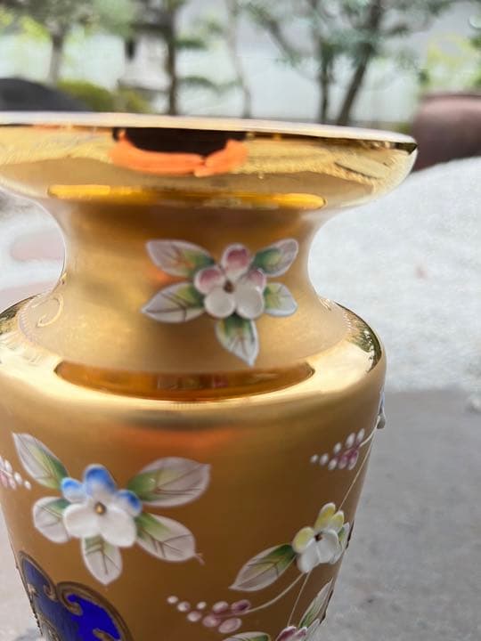 ボヘミアングラス エーゲルマン 「ハイエナメル」花瓶 - メルカリ