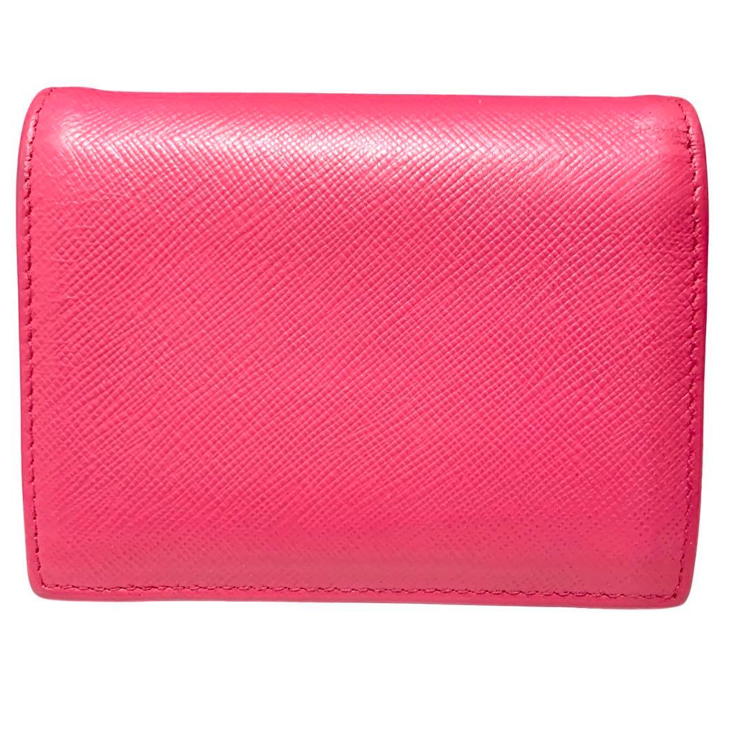 凛様PRADA プラダ　２つ折り財布　サフィアーノレザー　ピンク