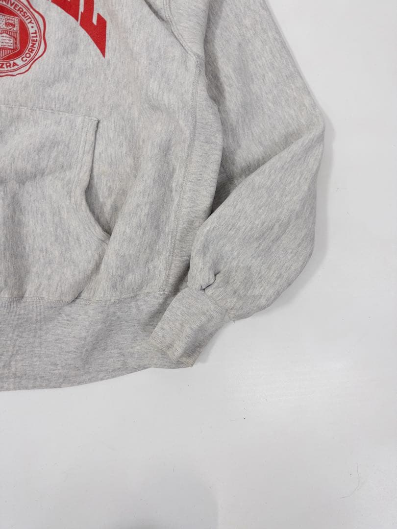 90s USA製 MVP 2段プリント リバースウィーブ　フーディ パーカー