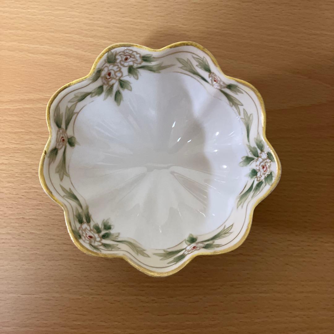 3. オールドノリタケ、M Nippon印 ボウル、ソーサー、スプーンのトリオ