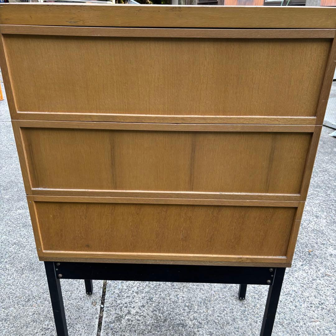 昭和レトロ 伊藤伊 積重型カード容器 30引出し 図書館 収納棚 カード