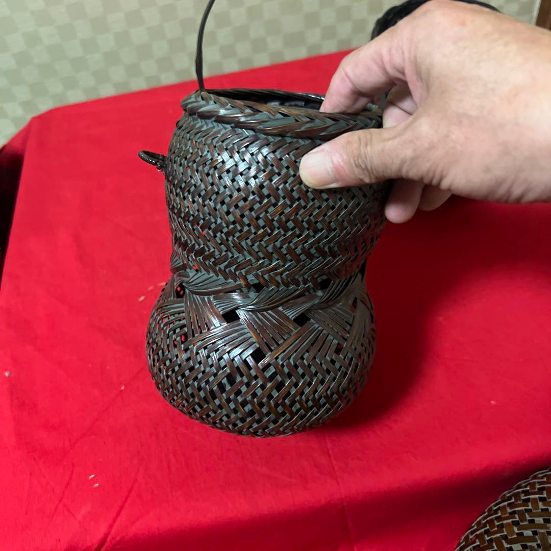 茶道具　花器　竹籠　七点まとめ