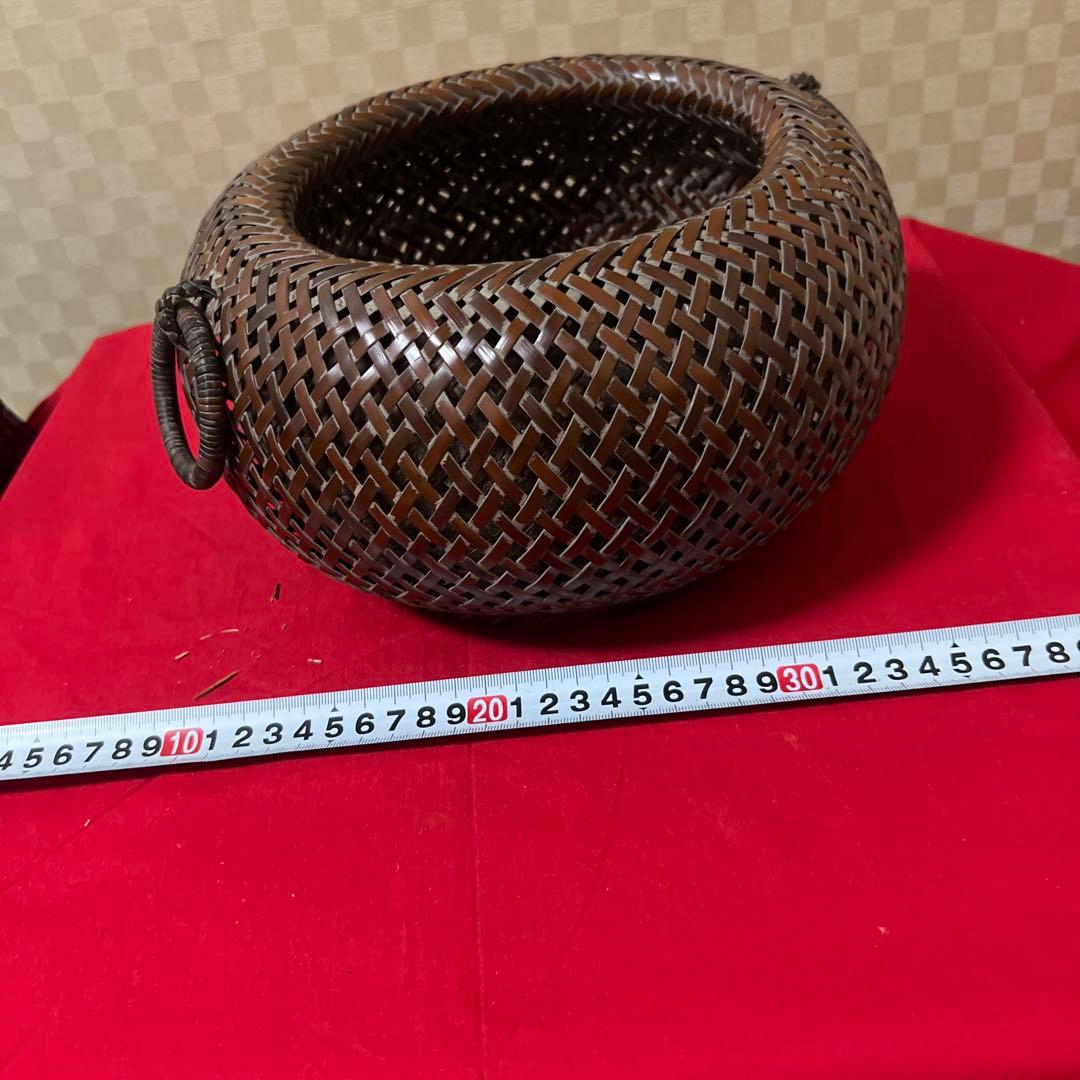 茶道具　花器　竹籠　七点まとめ