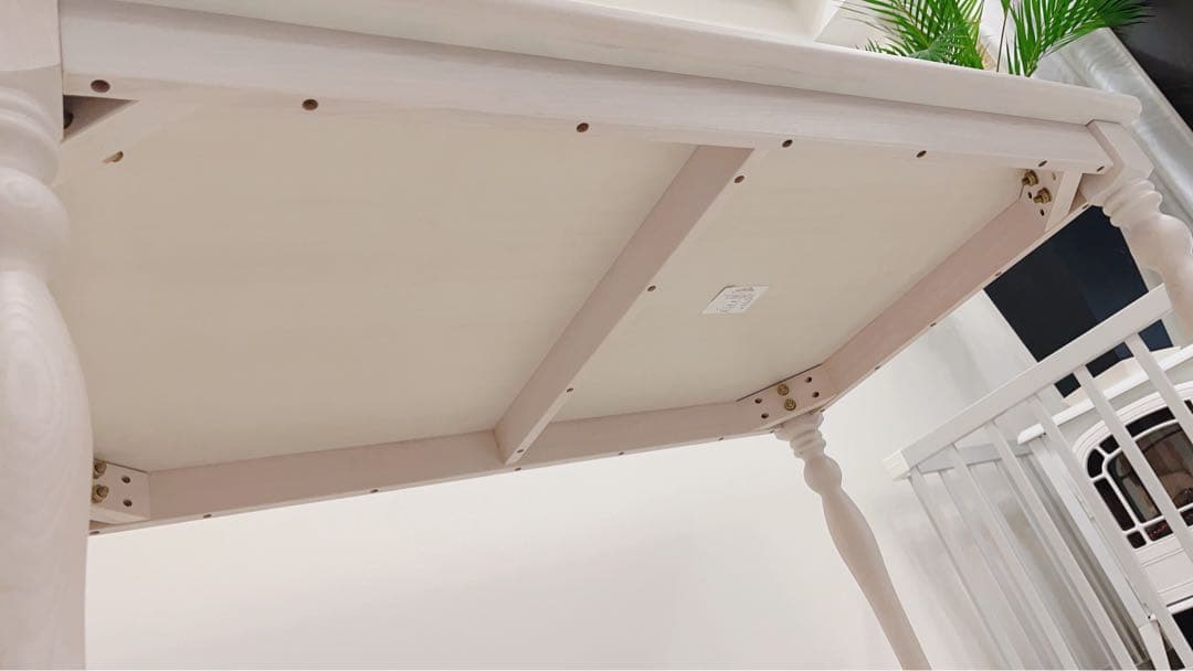 Francfranc アルパ ダイニングテーブル w1300 ホワイト