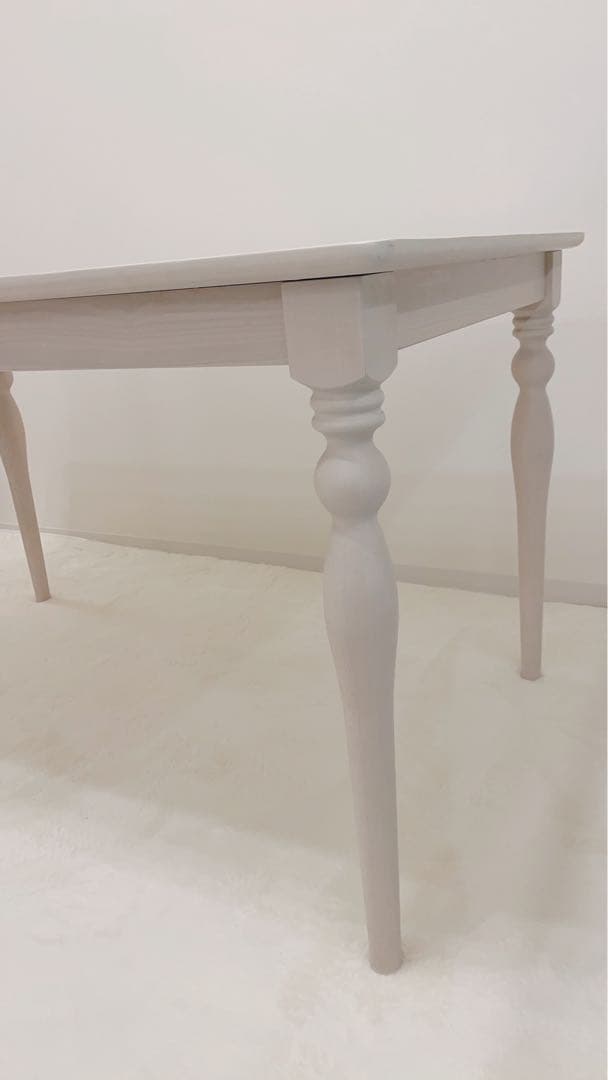 Francfranc アルパ ダイニングテーブル w1300 ホワイト