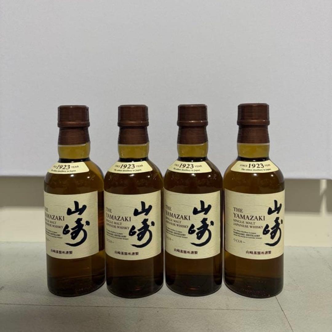 の*り様 サントリー シングルモルトウイスキー 山崎 180ml ×4本 - メルカリ