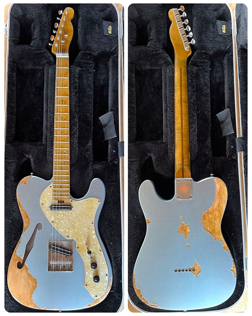 ハードレリックTLシンラインタイプ シングルサイズハム/ クレーイッシュブルー