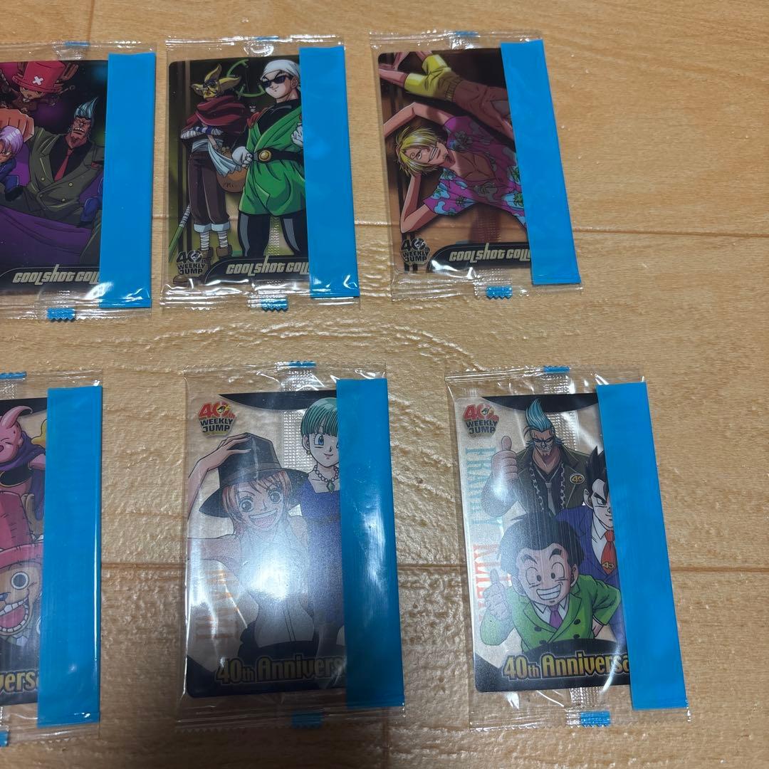 ドラゴンボール×ワンピース ジャンプ40周年森永ウエハースカード 未