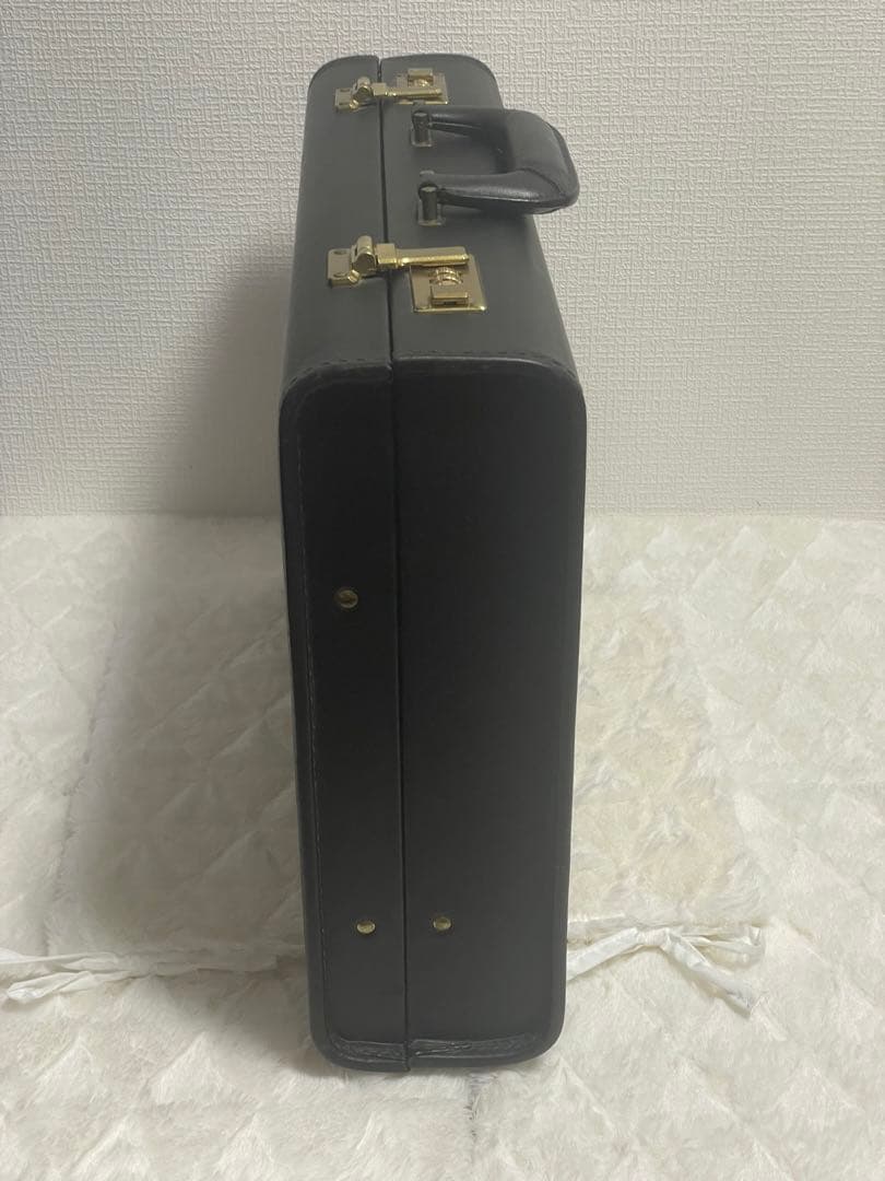 【激レア】COACH コーチ 黒 レザー アタッシュケース ダイヤルロック 鍵付