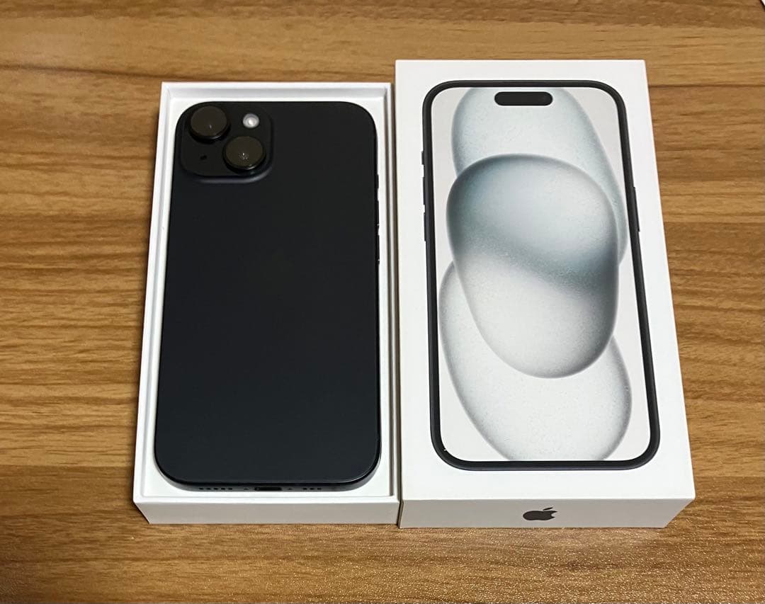 Apple iPhone15 128㎇ブラック SIMフリー バッテリー93% - メルカリ