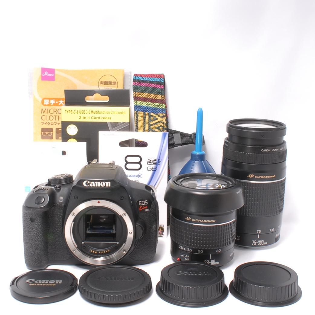 Canon EOS Kiss x7i❤ダブルレンズ 望遠 スポーツに 一眼レフ