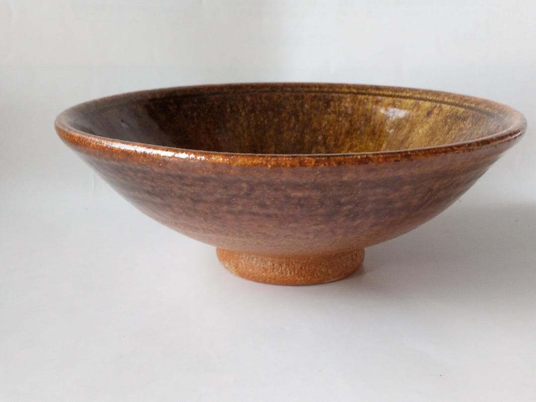 伊賀焼 三田窯 山椒洞 谷本洋 作 茶碗 共箱 共布 栞 茶道具 抹茶碗 新品