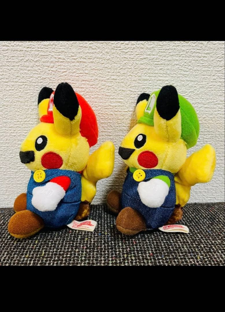 マリオピカチュウ ルイージピカチュウ マスコット ポケモンセンター