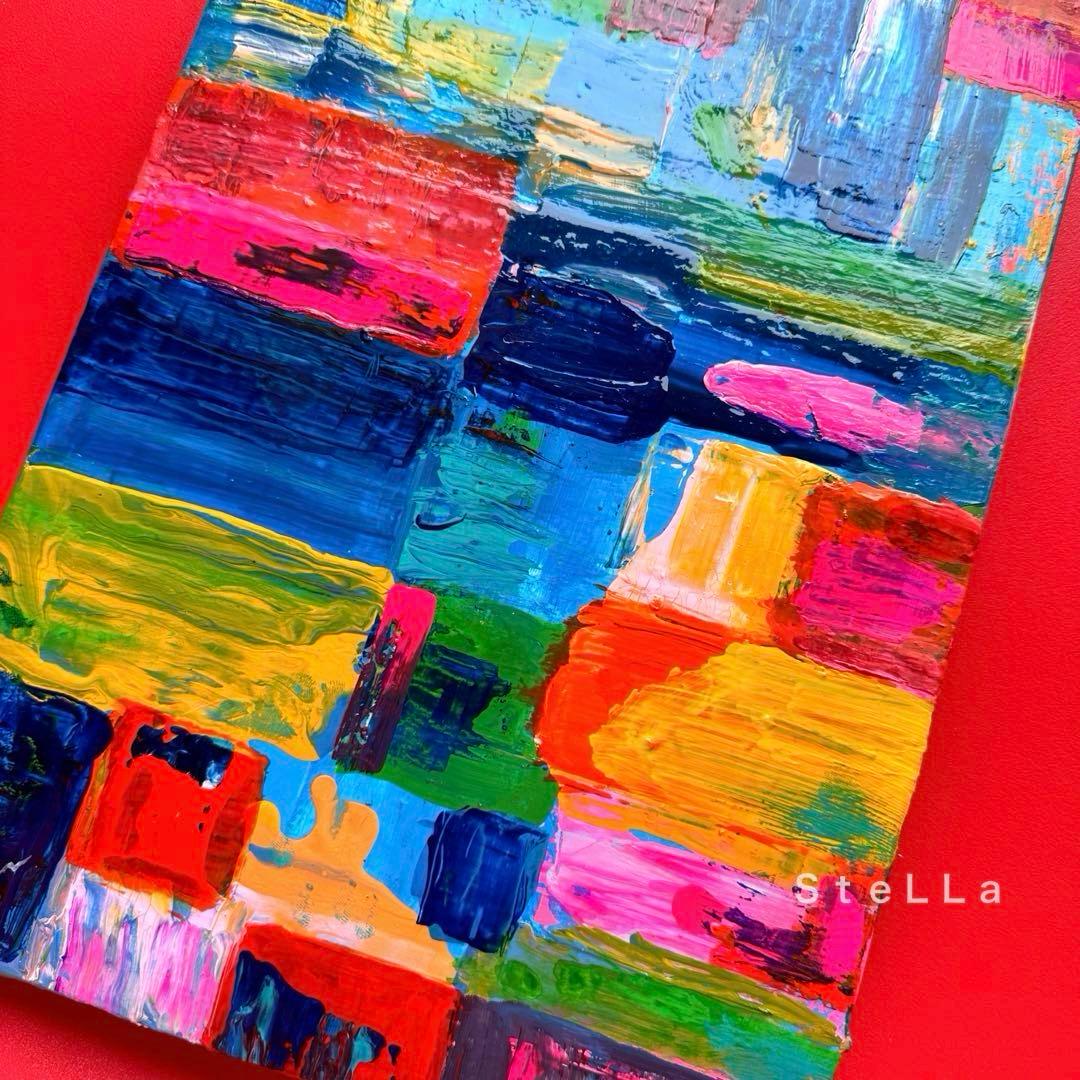 現代アート　北欧アート　カラフル　ビビッド　お祝い　玄関　リビング　絵画　店舗